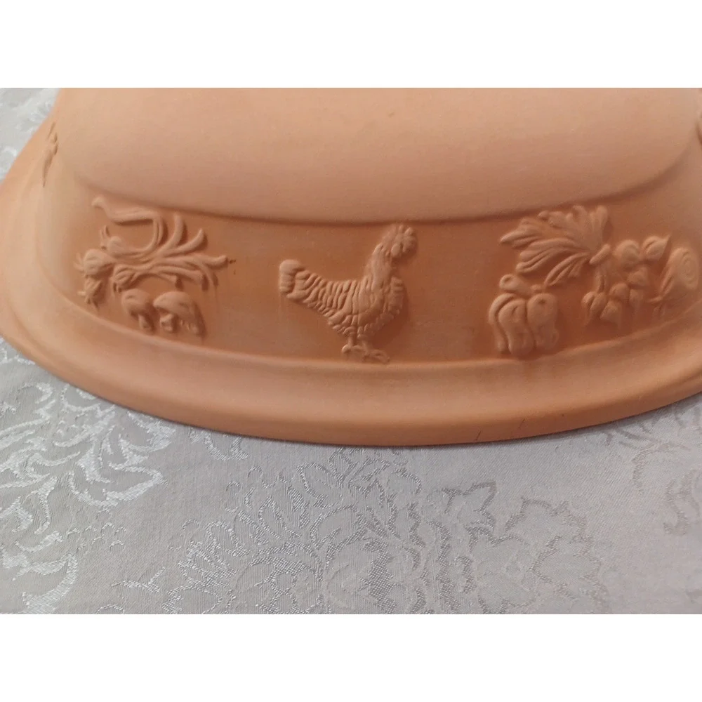 Romertopf 119 Germany Terracotta Orange Clay Large 14x10x7 Dutch Oven Roaster